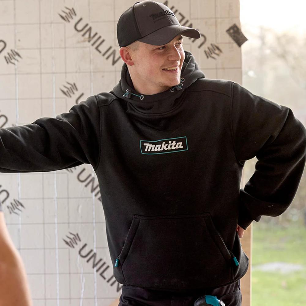 comfortable Makita hoodie with zip pockets