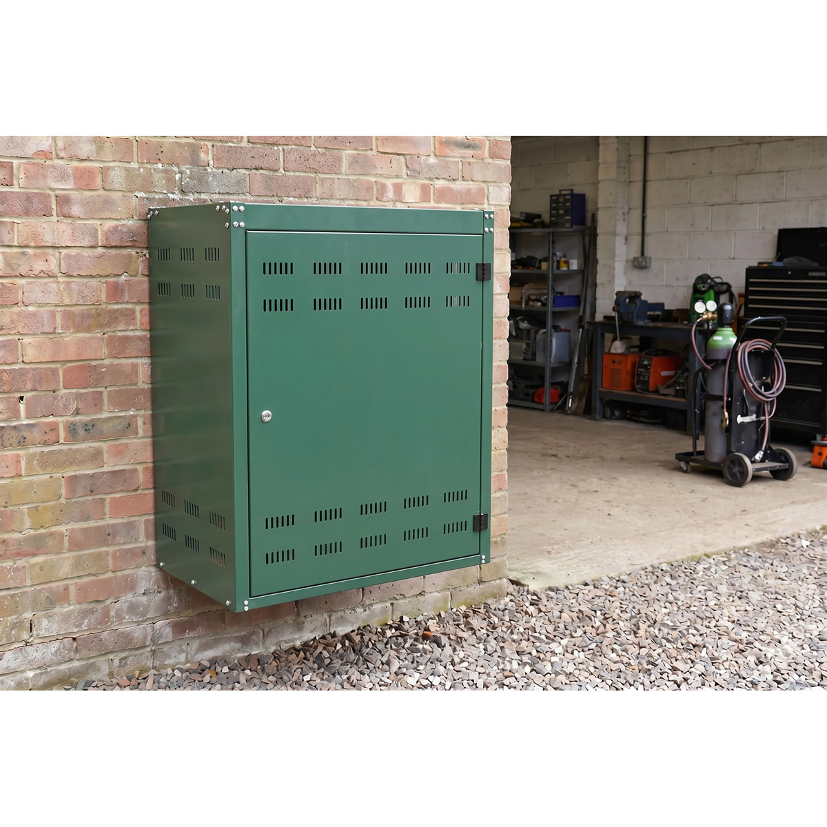 Sealey Solid Gas Cylinder Safety Cabinet - 2 x 19kg SGCSC219