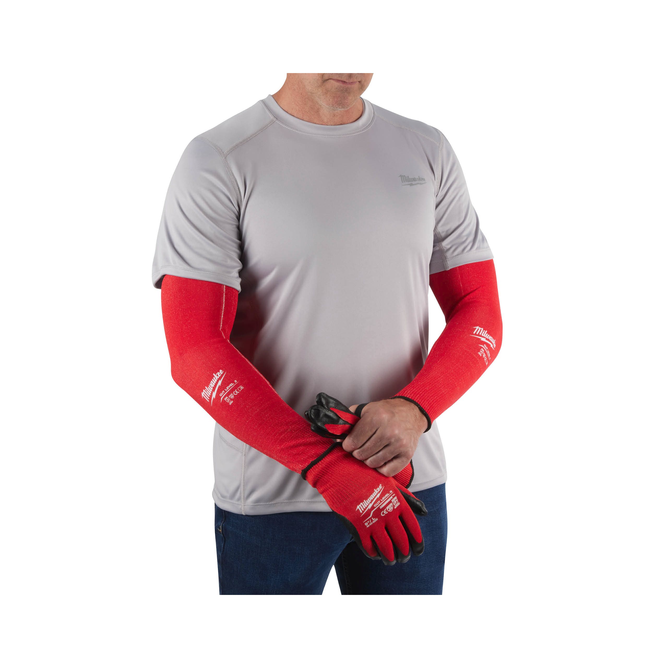 Sun UV rays protection with UPF 50+ according to BS EN 13758-1:2002 +A1:2006 for the covered part of the arms.