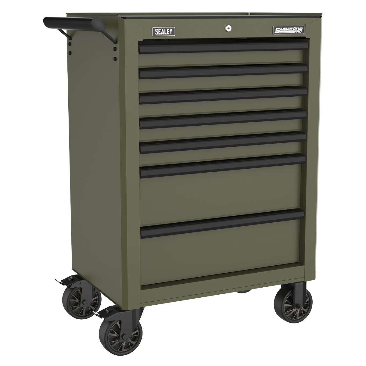 Sealey Superline PRO Heavy-Duty Rollcab 7 Drawer - Khaki AP26479TK
