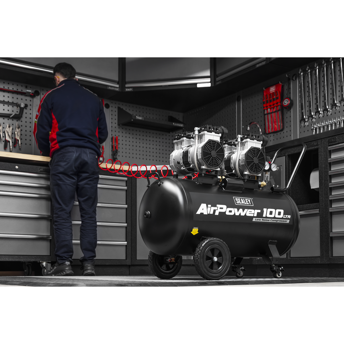 Sealey 100 litre workshop compressor
