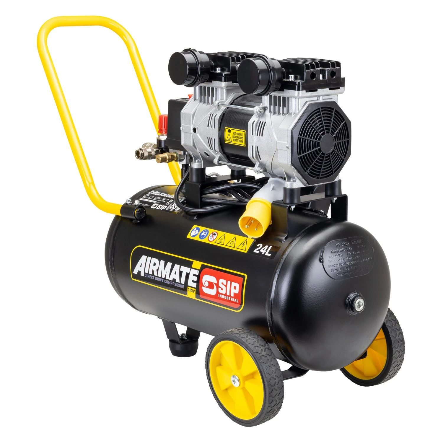 SIP 110V 24L Low Noise Direct Drive Compressor 05871