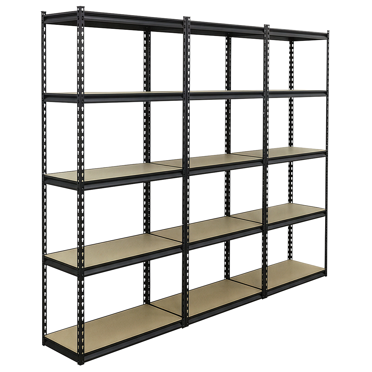 Sealey Racking Unit with 5 Shelves 340kg Capacity Per Level - Set of 3 AP900RCOMBO1