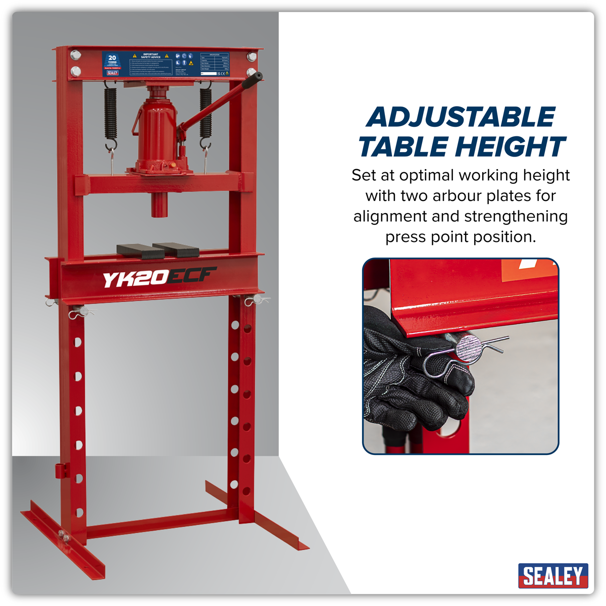 Sealey hydraulic 20 tonne floor press