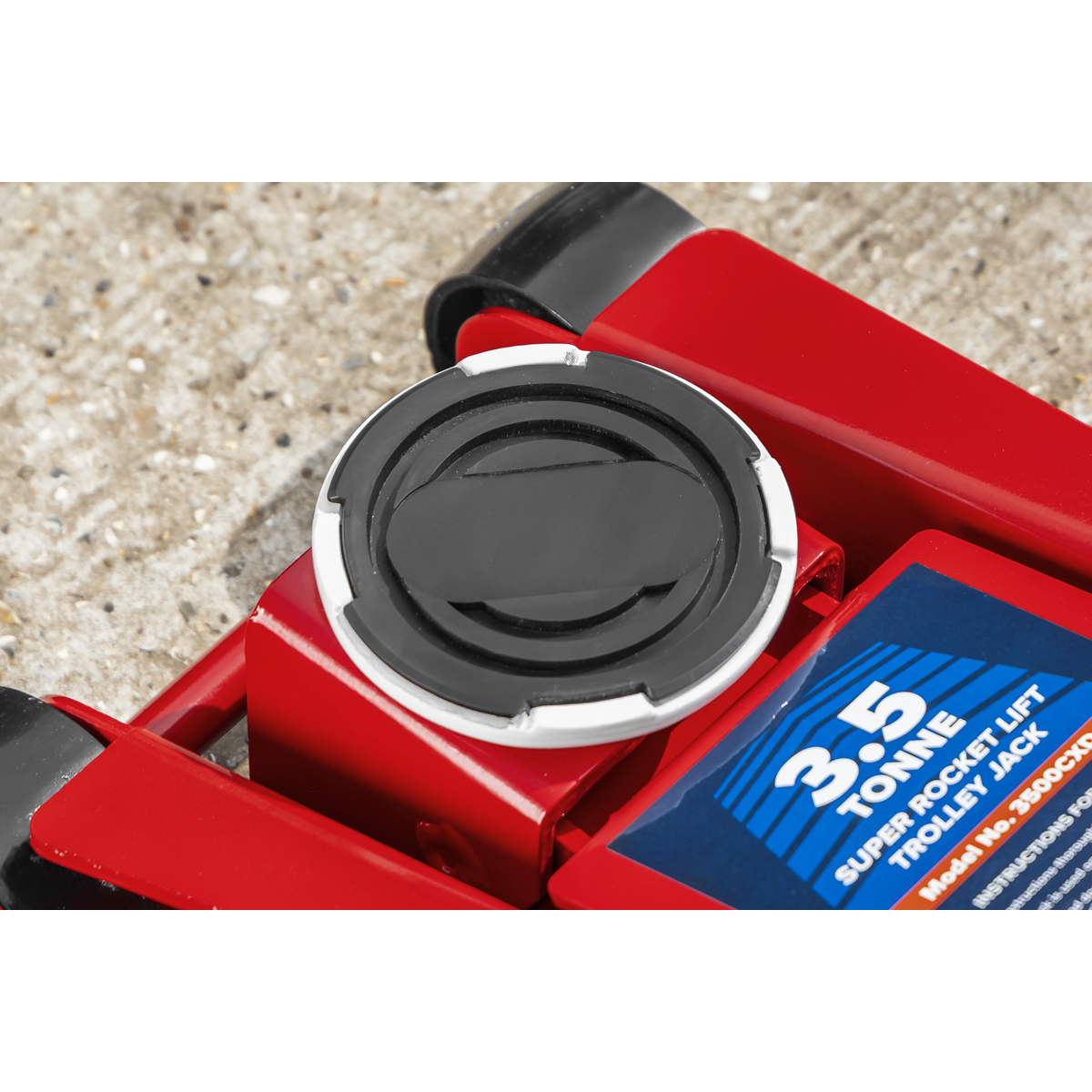 Sealey Trolley Jack with Super Rocket Lift 3.5 Tonne 3500CXD