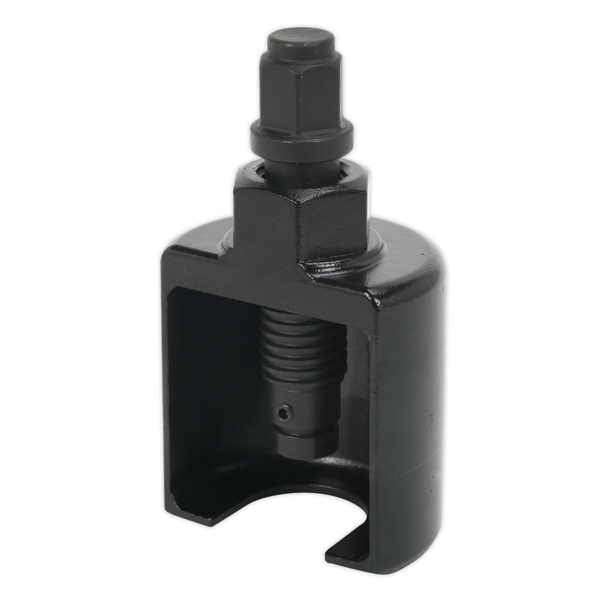 Chemically blackened forged steel body with thrust bolt.