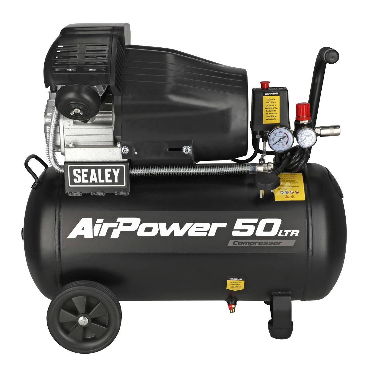 Sealey 50L V-Twin Direct Drive Air Compressor 3hp SAC5030VA