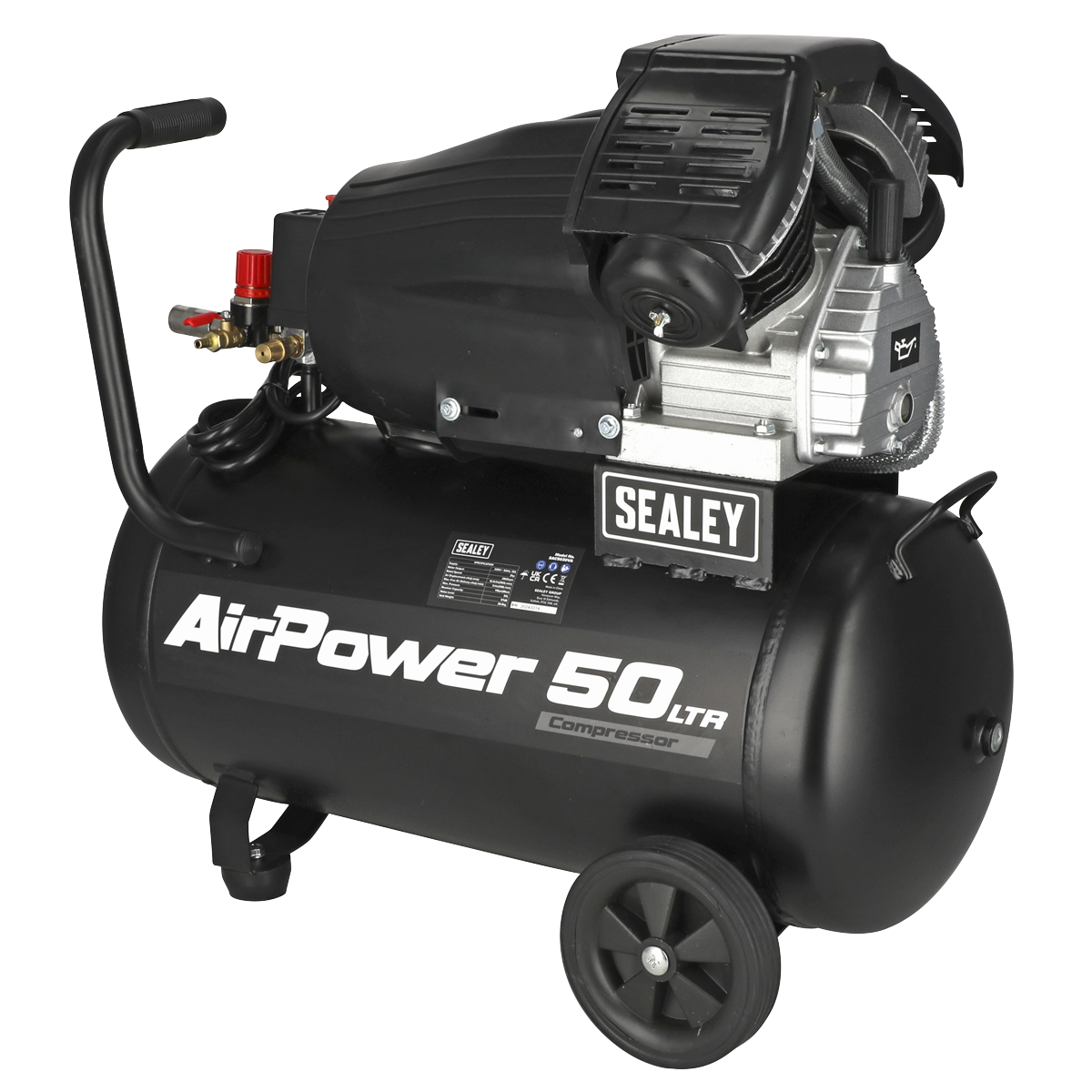 Sealey 50L V-Twin Direct Drive Air Compressor 3hp SAC5030VA