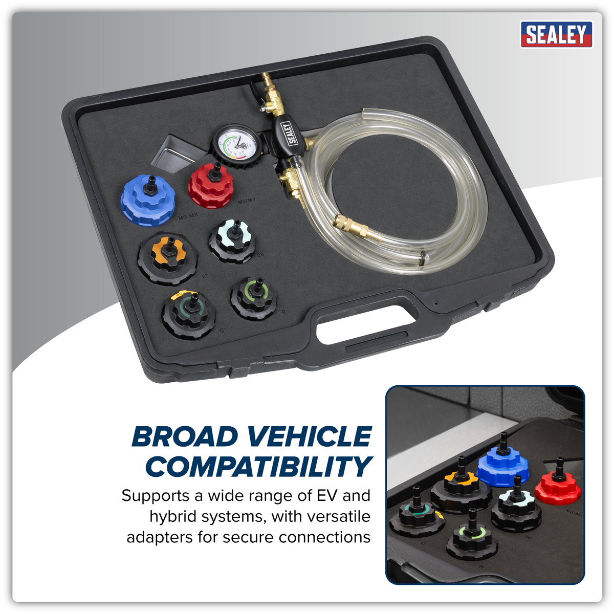 PREVENTS SPILLS – Eliminates messy coolant leaks during system bleeding.