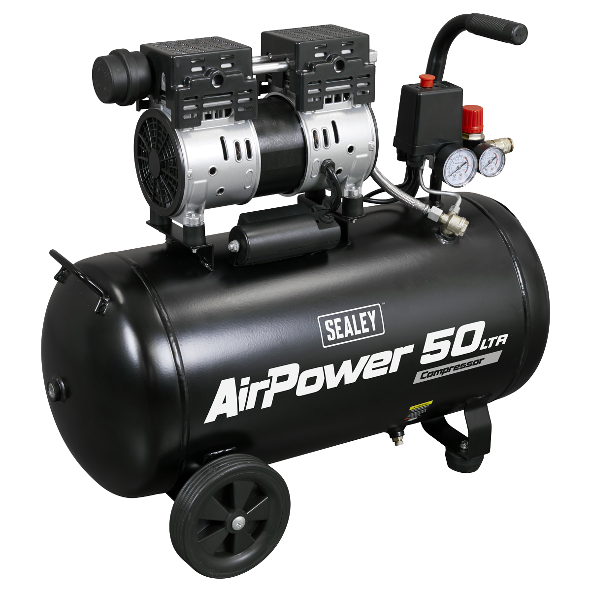 Sealey 50L Low Noise Oil Free Direct Drive Air Compressor 1hp SAC5000S