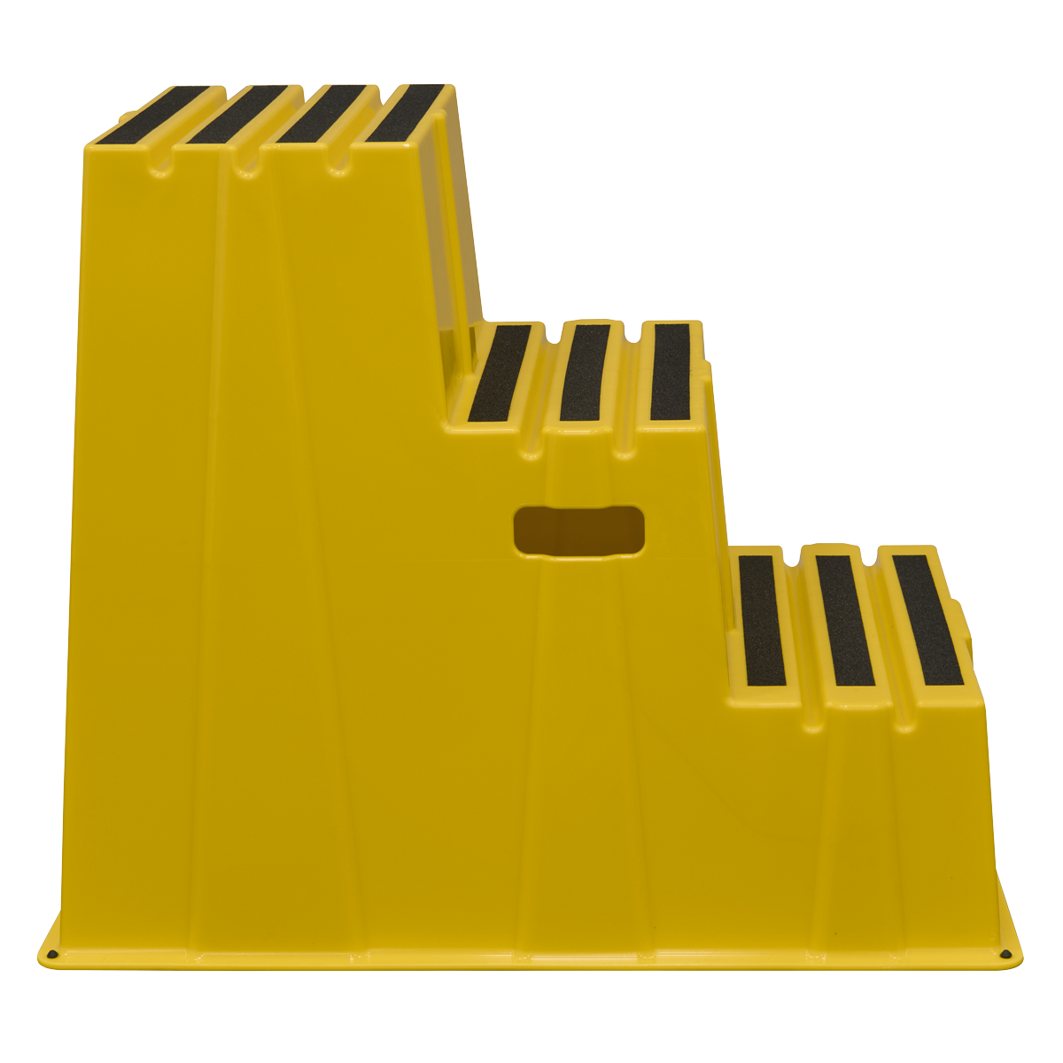 Sealey Heavy-Duty 3-Step Safety Steps with Anti-Slip Treads 150kg Capacity, Yellow - EN 14183 KS7