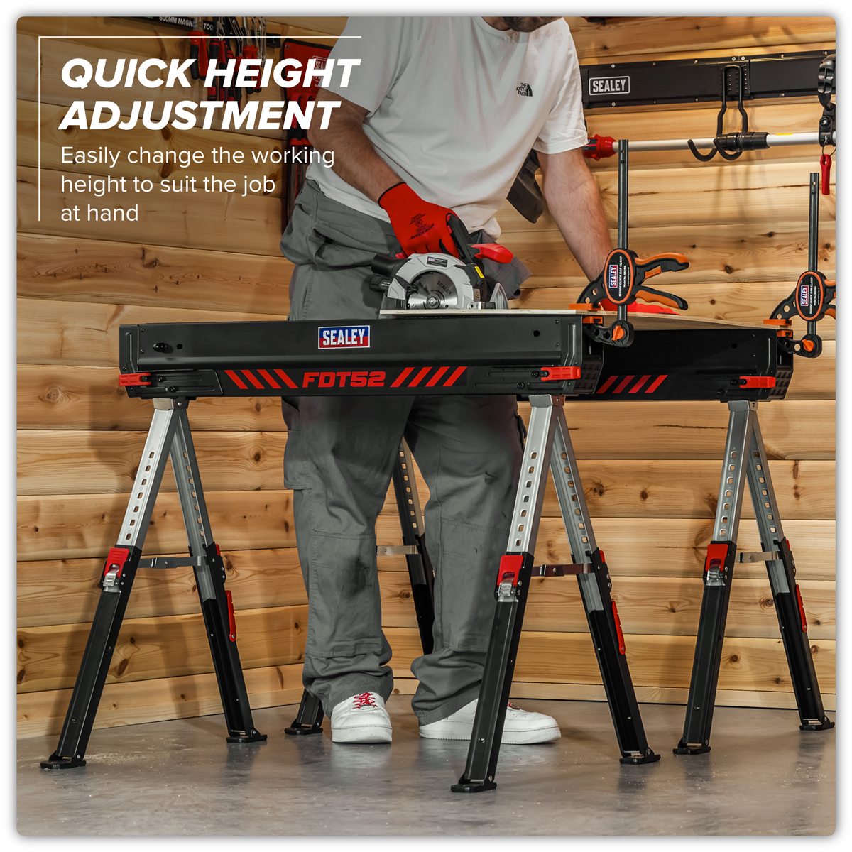 Sealey easily foldable sawhorses