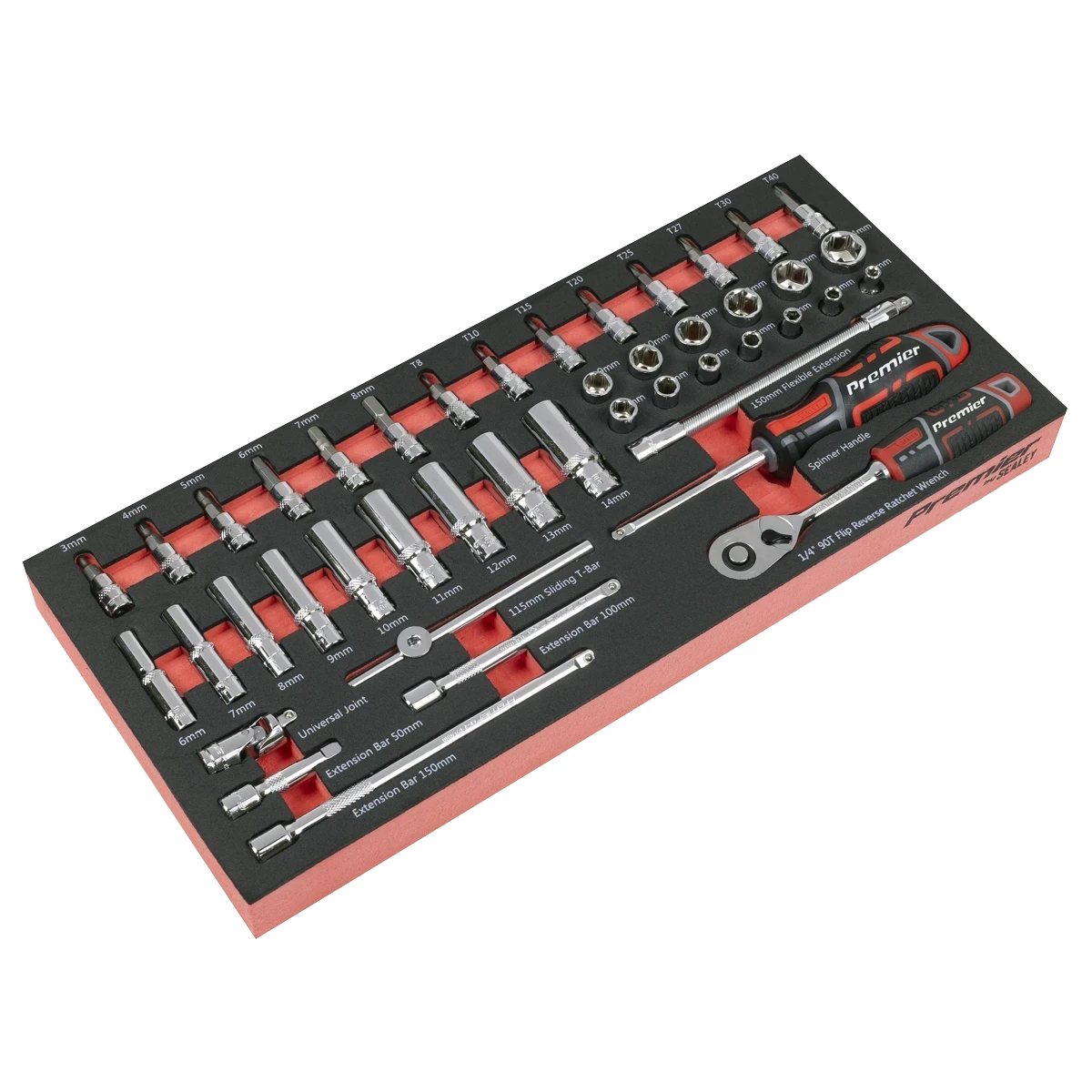 Sealey Superline PRO Rollcab 7 Drawer with 305pc Tool Kit - Grey SPTCOMBO4G