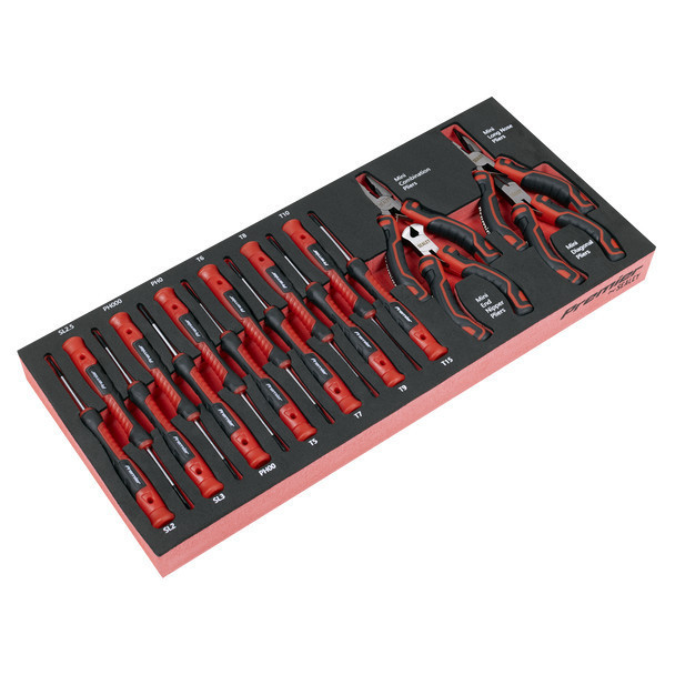 Sealey Superline PRO Rollcab 7 Drawer with 305pc Tool Kit - Red SPTCOMBO4R