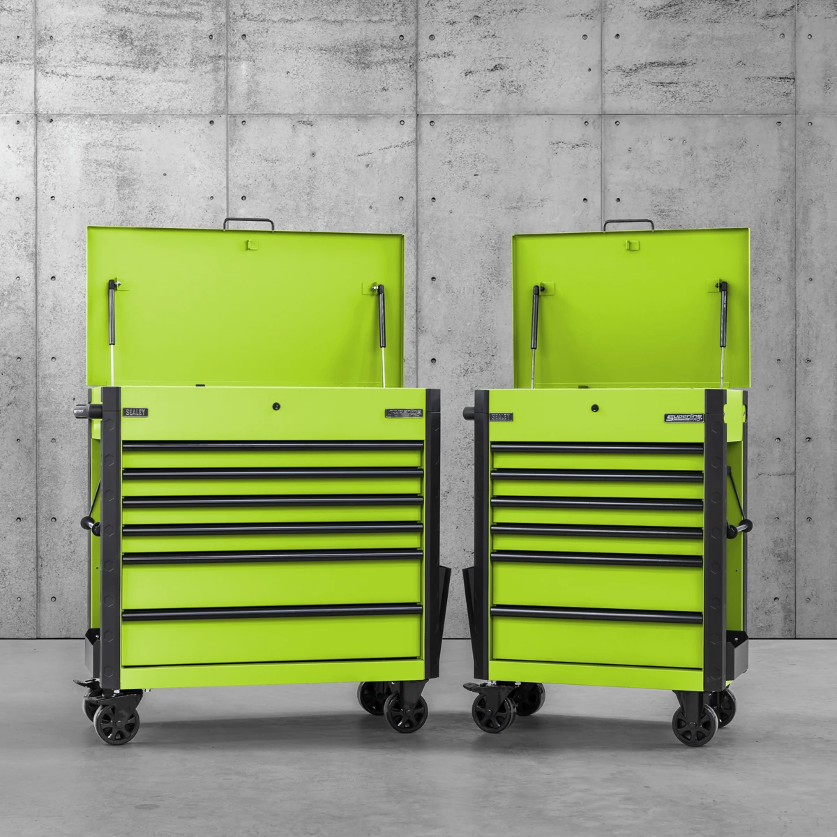 Sealey Tool Trolley 6 Drawer - Green AP366HV