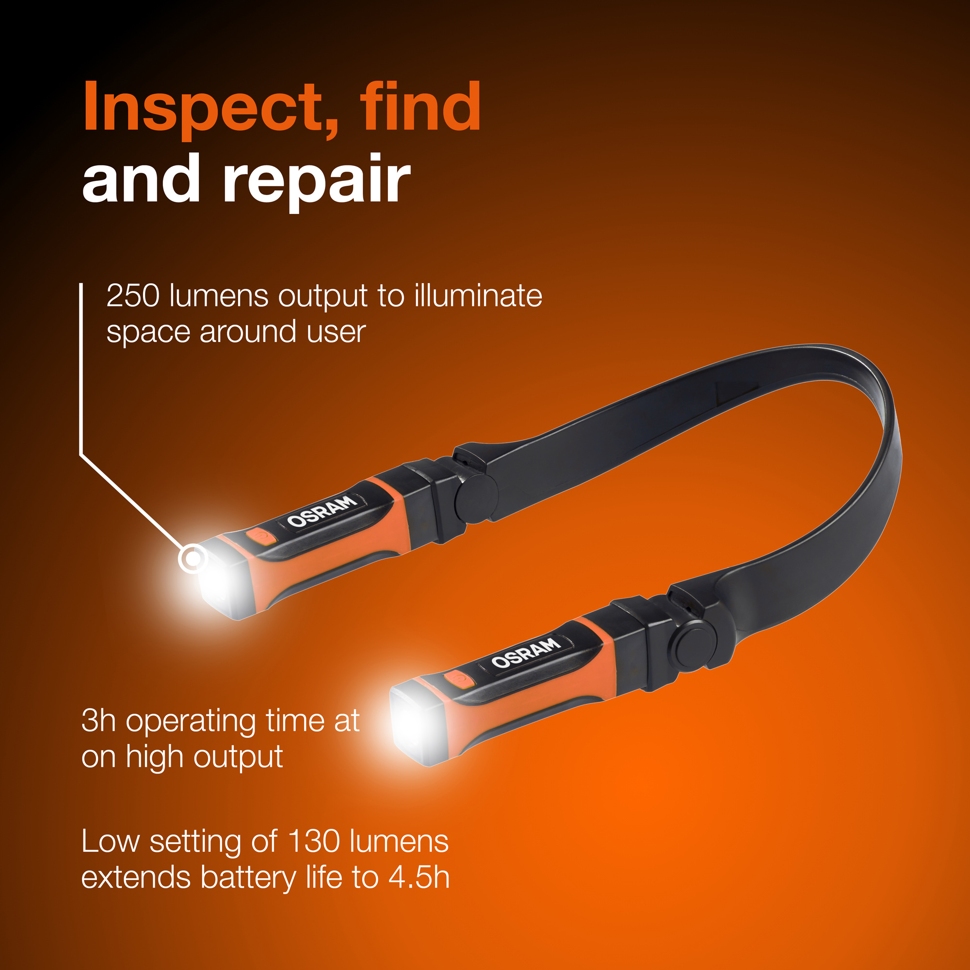 Osram neck light for mechanic inspection
