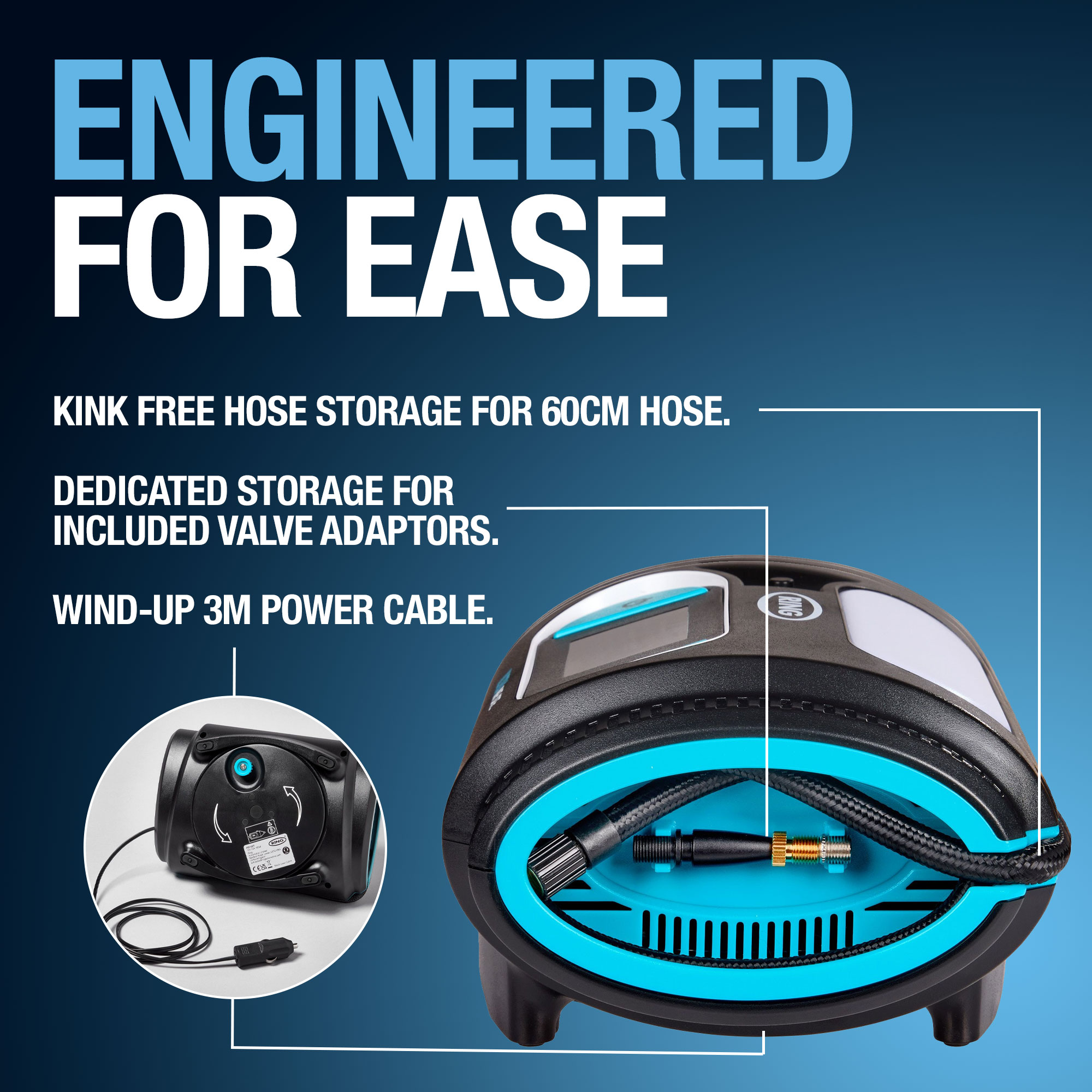 Ring ULTRAINFLATE 20 Digital Tyre Inflator RTI120T