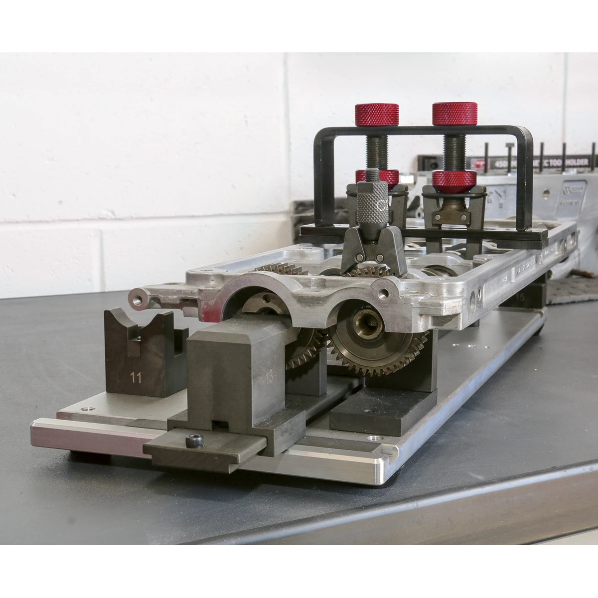 SETTING AND LOCKING - Align and lock key engine components to ensure proper timing of an engine