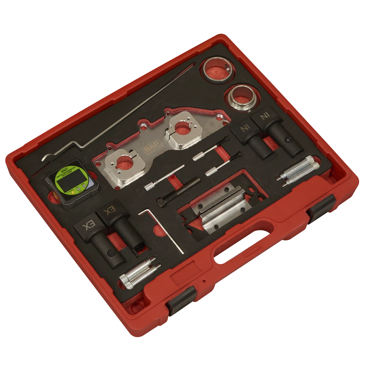 • CAMSHAFT SETTING - This kit contains tools for setting the camshaft timing without the need for OEM diagnostic equipment