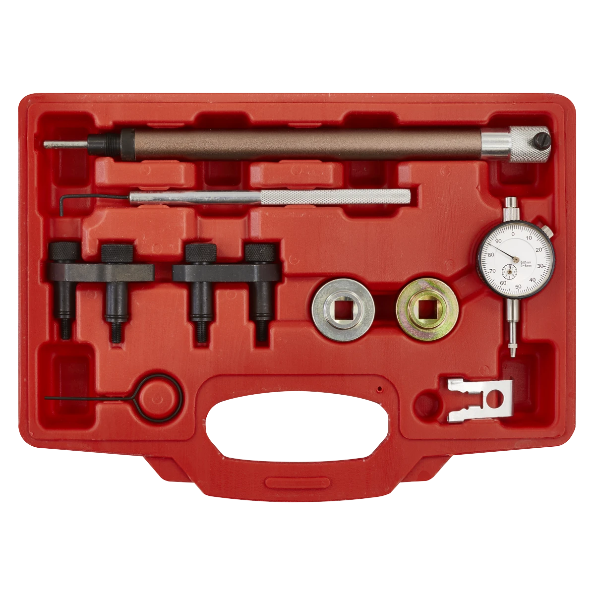 TDC TOOL AND GAUGE - Includes the required tool and gauge for setting the engine at TDC.