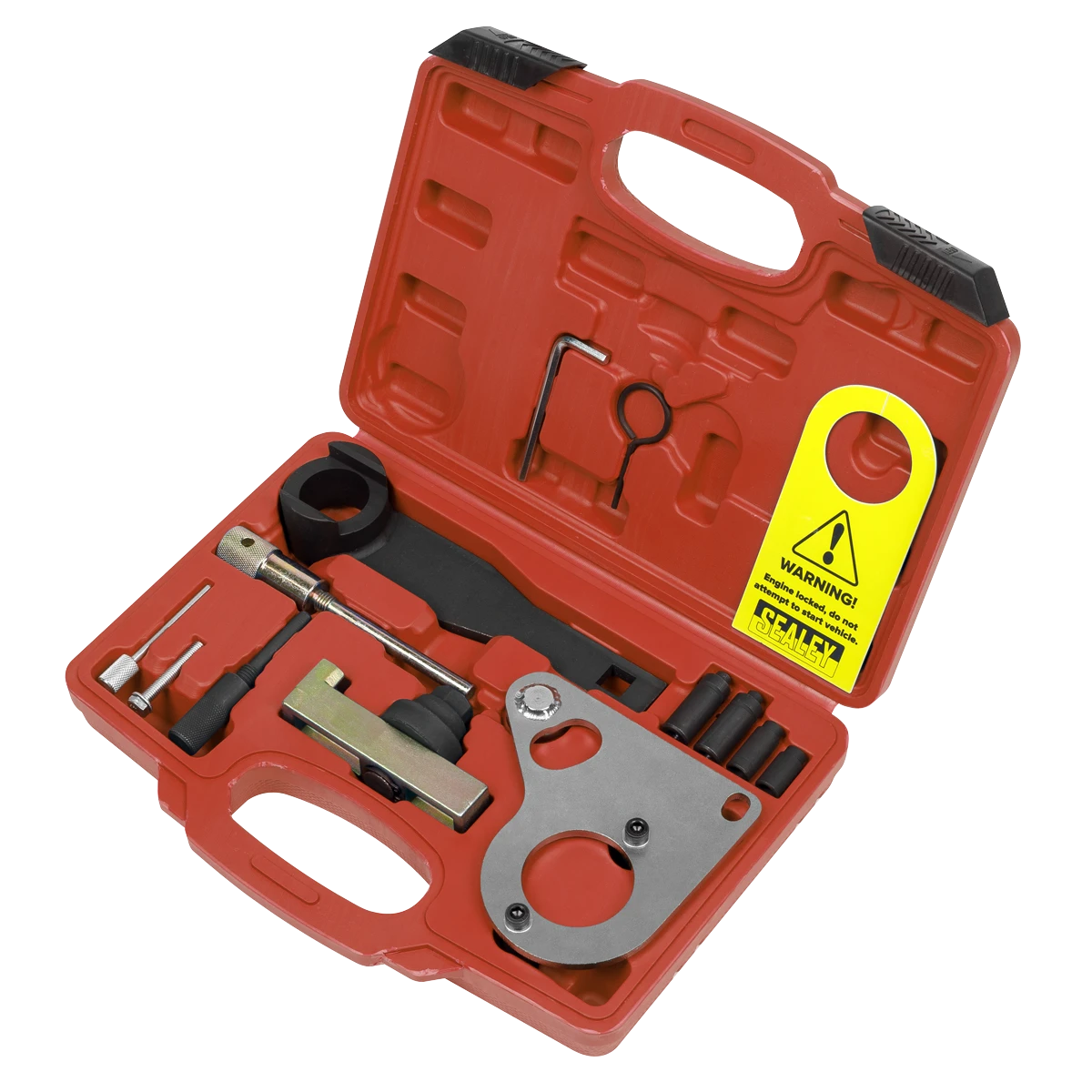 Suitable for setting and locking 1.6D, 2.0 and 2.3dCi/CDTi chain drive engines fitted in Renault, Mercedes, Nissan and Vauxhall/Opel models.