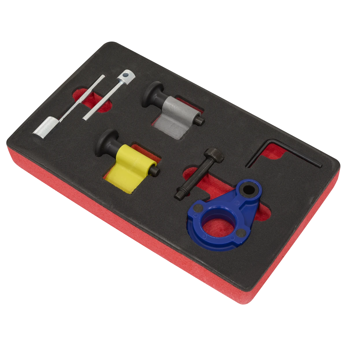 Sealey Diesel Engine Timing Tool Kit 1.2D/1.4D/1.6D/2.0D - for VAG, Ford & Mitsubishi - Belt Drive VSE2092