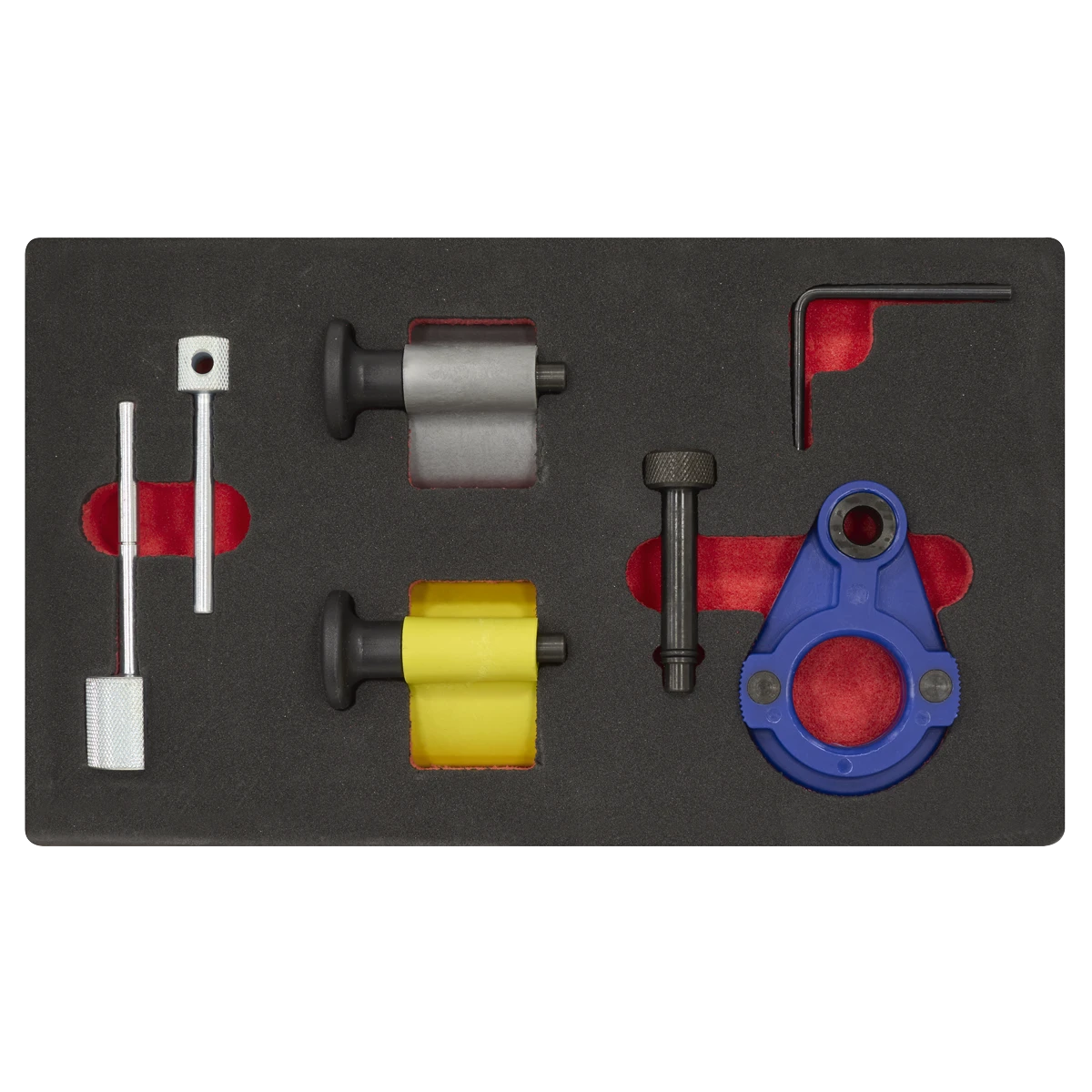 Sealey Diesel Engine Timing Tool Kit 1.2D/1.4D/1.6D/2.0D - for VAG, Ford & Mitsubishi - Belt Drive VSE2092