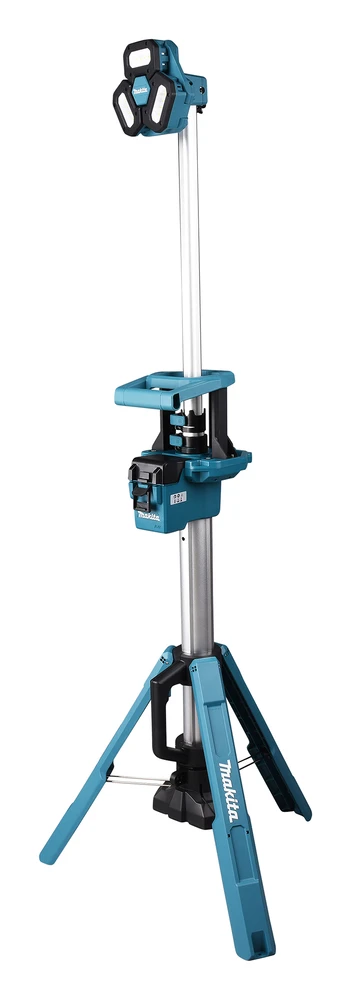 Makita DML814Z 18V LXT LED Tower Worklight with three adjustable light heads and telescopic stand