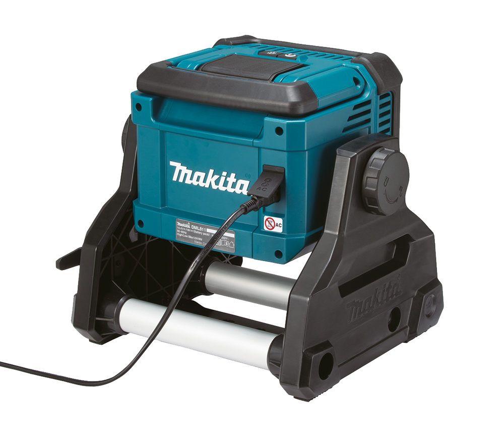 Makita DML811 cordless and mains LED worklight with power cable
