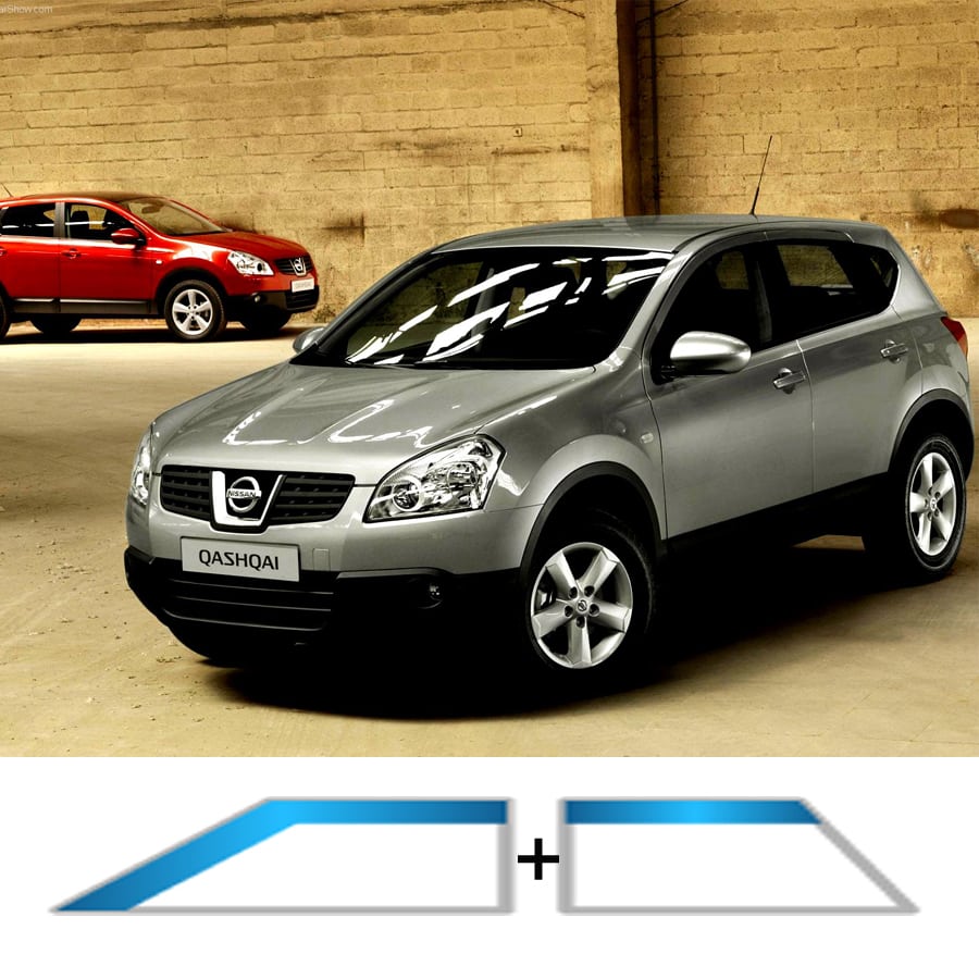 NISSAN QASHQAI 5DR 2007-2014 TEAM HEKO Wind Deflectors 4PC Set, These Wind deflectors fit the Nissan Qashqai 5Dr From Year 2007-2014.