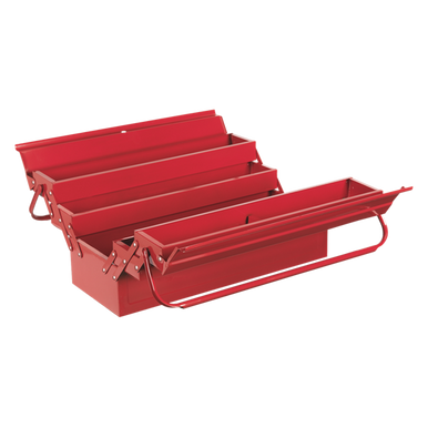 Laser Tool Bestseller Red Metal Toolbox Tool Box Cantilever 7 Tray Large  530mm