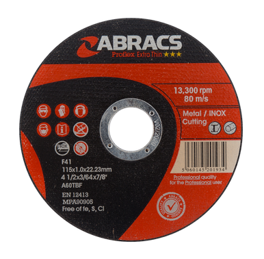 Professional Metal Cutting Discs 1mm Thin 5 125mm Angle Grinder