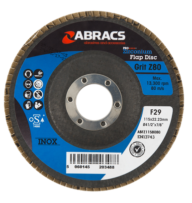 Abracs Dischi Levigatura Blocco Rapido Zirconio Blu 50 Mm 75 G 60 - Foto 13