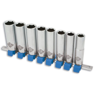 Laser 7601 Stecknuss-Set Für Schwer Zugängliche Stellen – 8-teilig, 3/8 Zoll Antrieb, 10–19 Mm