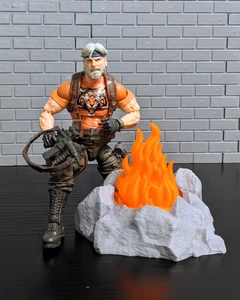 Red Atlas Creations Campfire in 1/12 scale for 6" action figures, displays and dioramas
