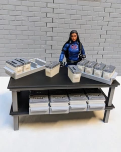 Red Atlas Creations 1/12 Scale Arctic Modern Ammo box 4-Pck w/ Tray