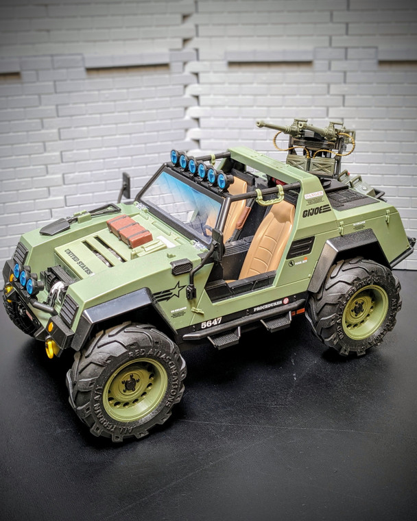Red Atlas Creations Wheel & Tire Upgrade Pack for Gi Joe Classified Series VAMP & Stinger All Terrain Tires