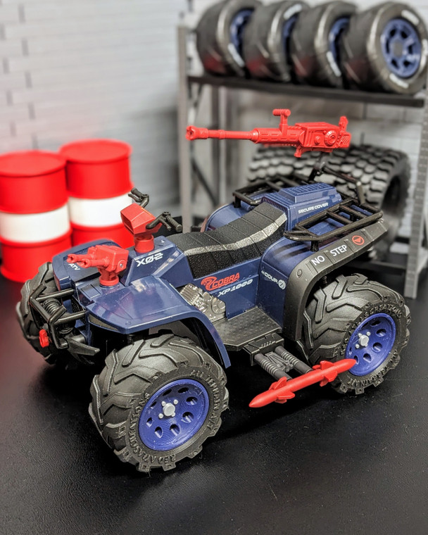 Red atlas Creations Wheel and Tire Upgrade Pack for GI Joe Classified Ferret, Varmint and Tiger Paw