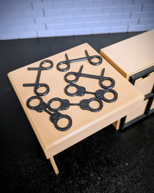 Read Atlas Creations 1/12 scale handcuffs for 6" action figures