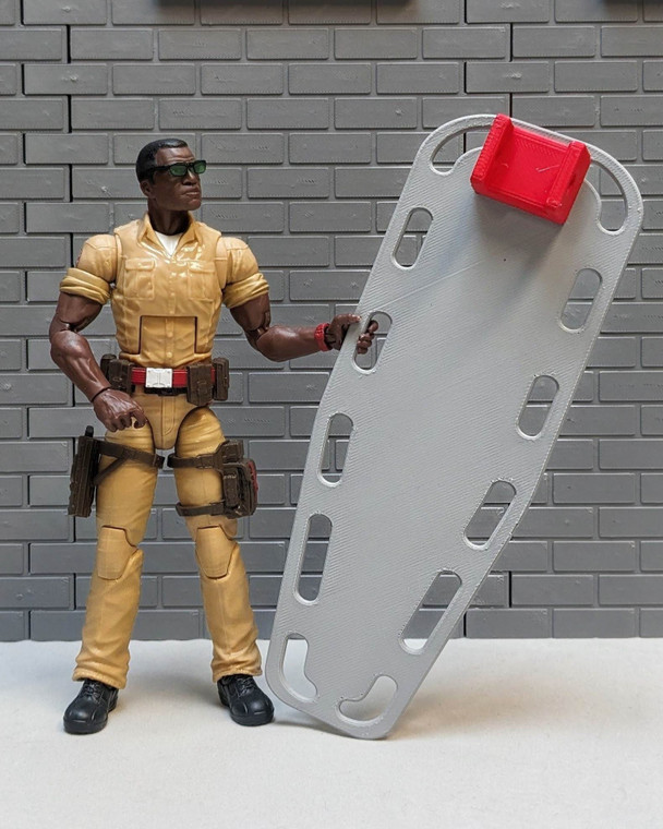 Red Atlas Creations Arctic Back Brace Stretcher for 1/12 scale 6" action figures