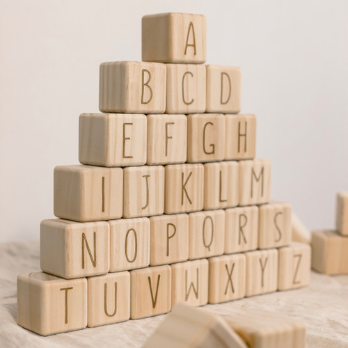 SECONDS SALE - Alphabet Blocks