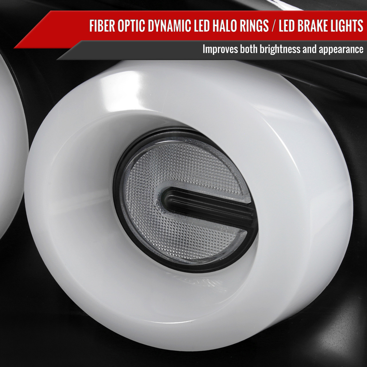 Spec-D 2003-2007 Infiniti G35 Coupe White LED Halo Sequential