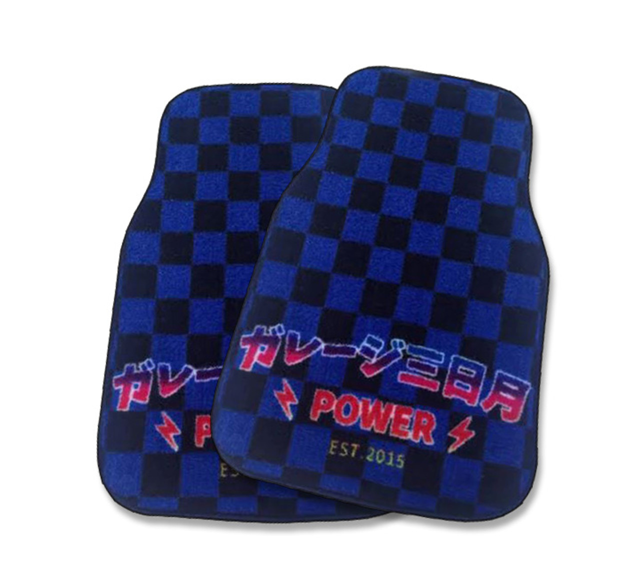 Jdm Car Floor Mats / Jdm Checkered Car Mats - Available in clear vinyl or carpet.