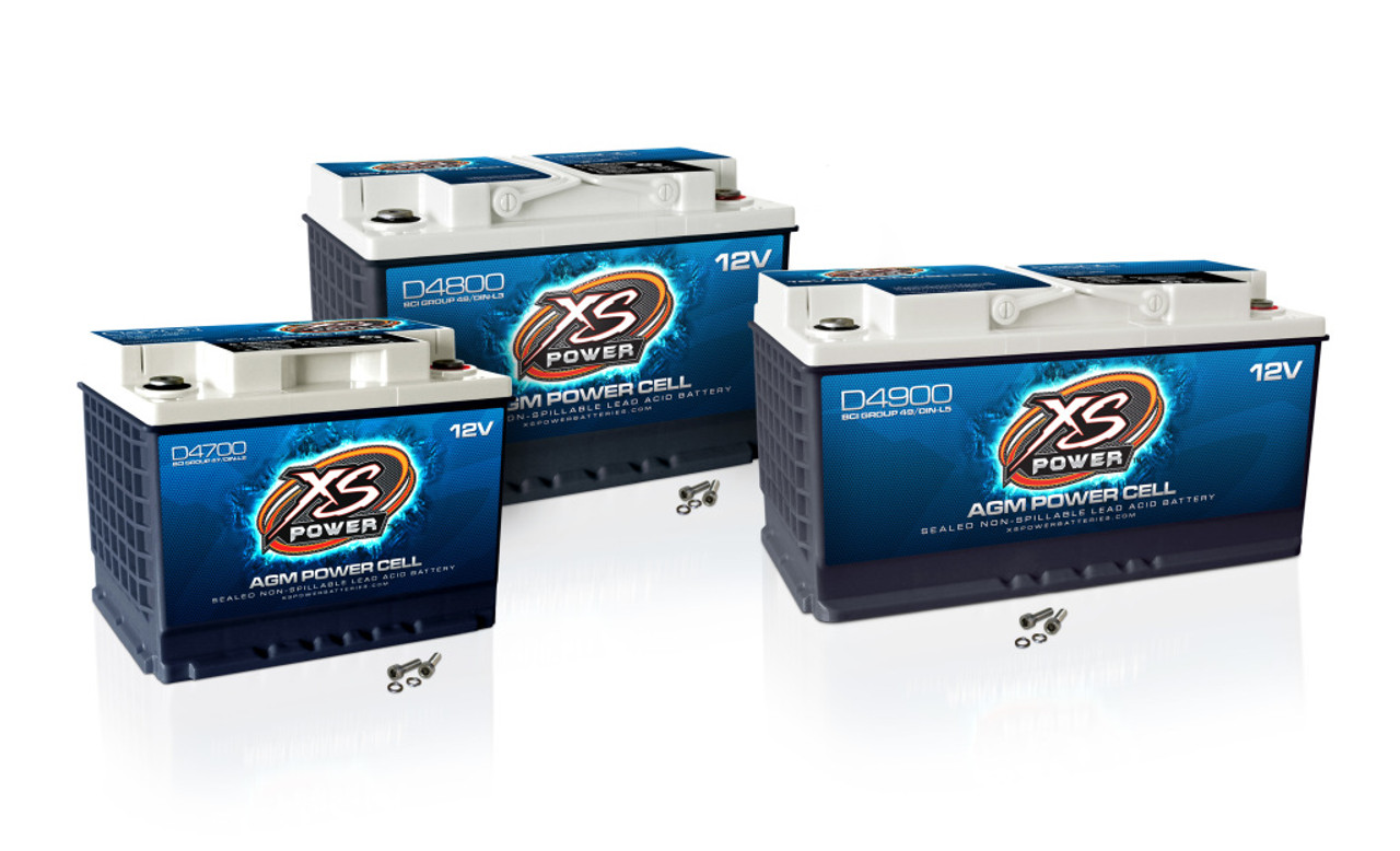 XS Power Batteries - 12V AGM Single Battery, Max Amps 6,000A, CA: 1700, Ah:  140, 5000W / 7500W