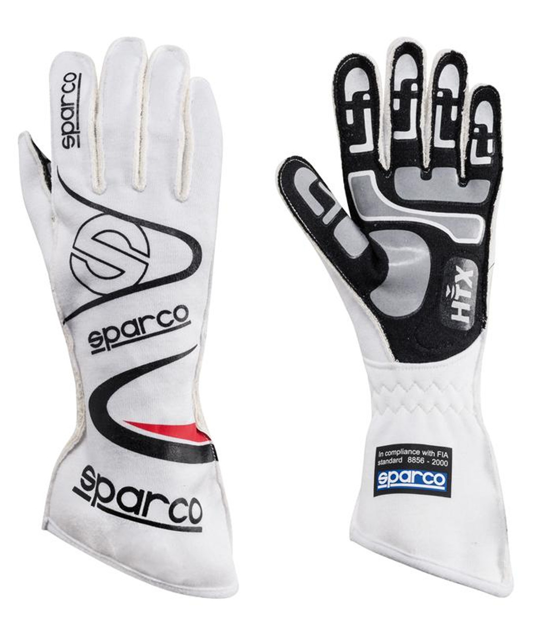 Sparco Gloves Arrow RG7 Medium White - Enjuku Racing Parts, LLC