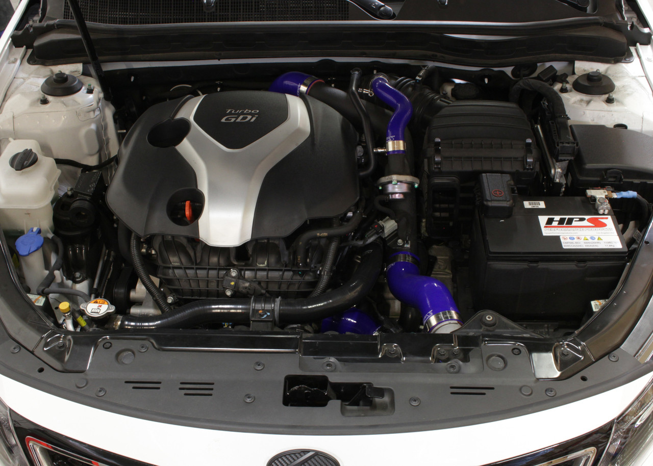 HPS Performance Blue Reinforced Silicone Intercooler Hose Kit for Hyundai  11-14 Sonata 2.0L Turbo Enjuku Racing Parts, LLC