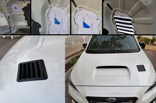 Verus Engineering Hood Louver Kit, Bare Aluminum - WRX