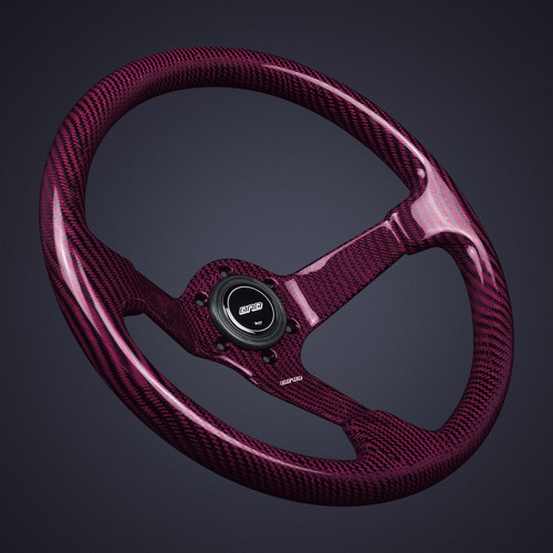DND Performance Full Carbon Fiber Steering Wheel Purple Steering