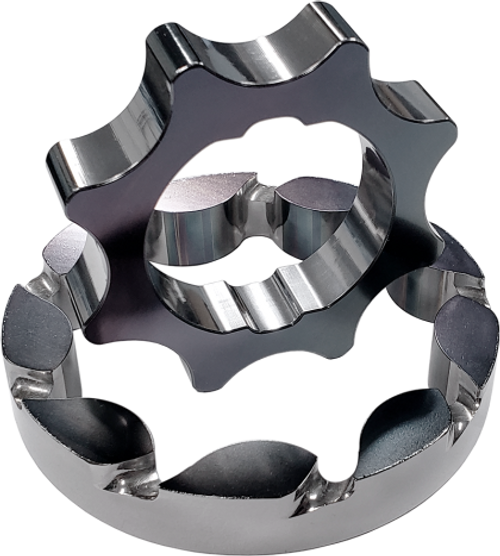 Boundary Pumps Ford Coyote Black Billet Oil Pump Gears V8 Mustang and GT350 2011-UP Vane Ported MartenWear Treated