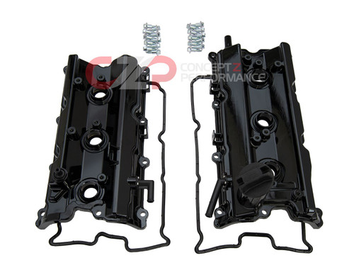 CZP Aluminum Valve Cover Set w/ Gaskets VQ35DE - Black - Nissan 350Z / Infiniti G35 M35 FX35